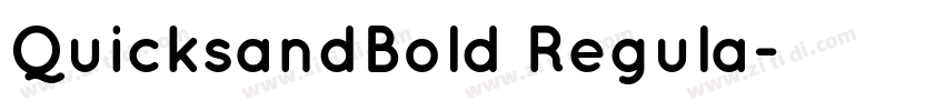 QuicksandBold Regula字体转换
